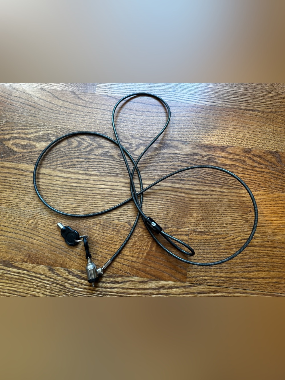 HP Keyed Laptop Security Cable Lock 6 Ft With 2 Keys 626729-001